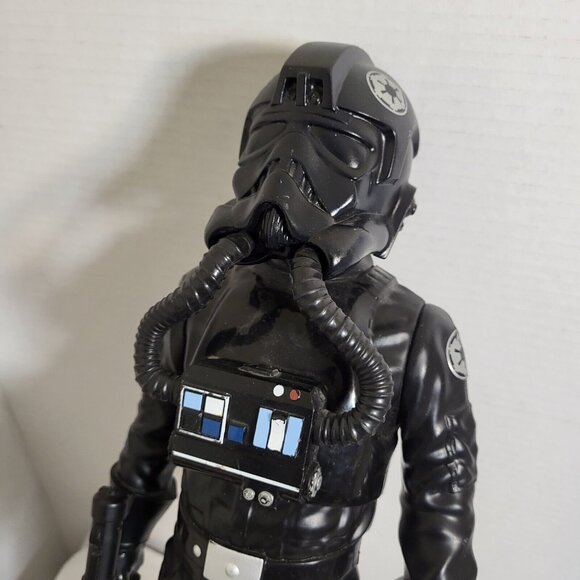 Star Wars Jakks Pacific 18" Inch Big Figs Imperial Tie Fighter Pilot Figure gun - Picture 2 of 12